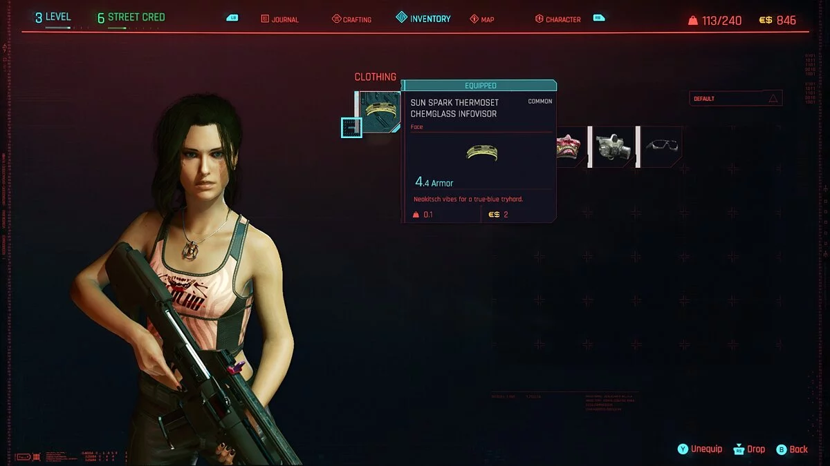 Cyberpunk 2077 — Женское ожерелье-пуля