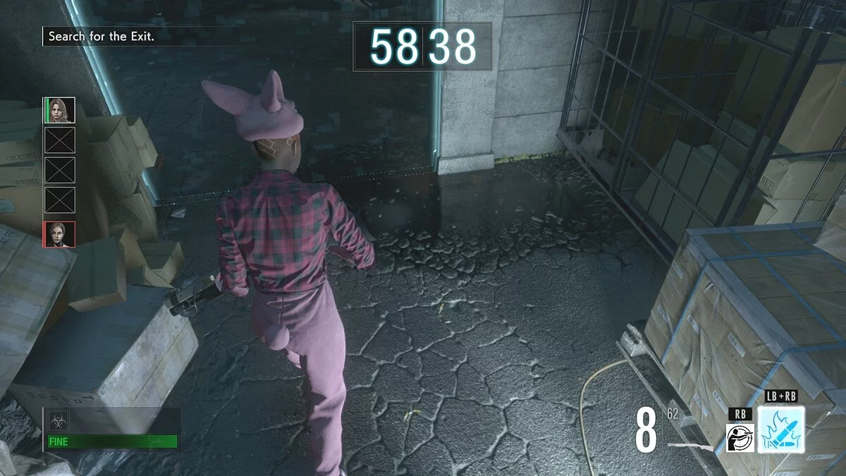 Resident Evil: Resistance — Бекка в костюме зайки