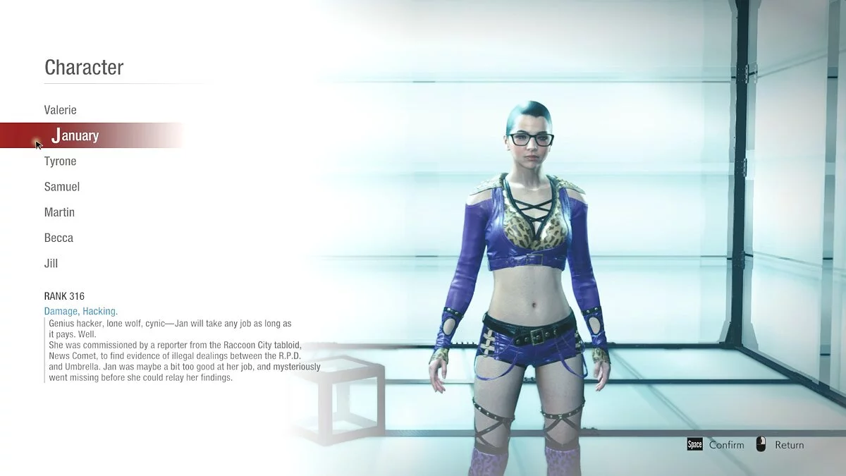 Resident Evil: Resistance — Хакер Валери