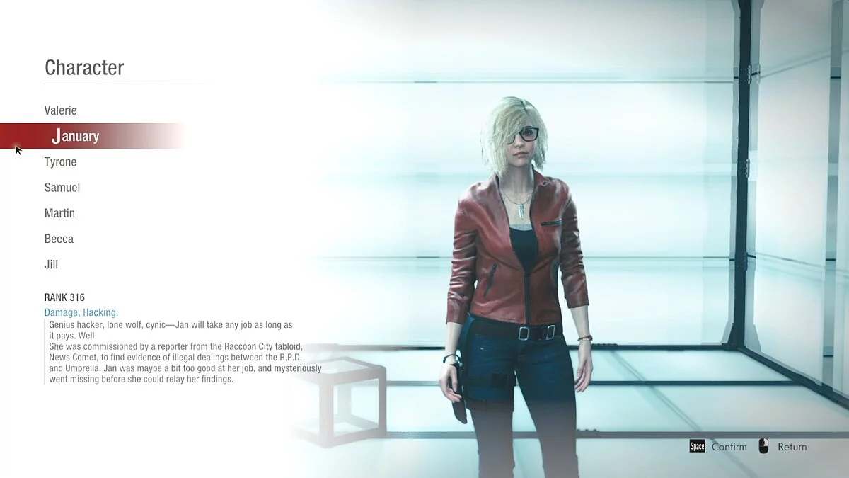 Resident Evil: Resistance — Хакер Валери