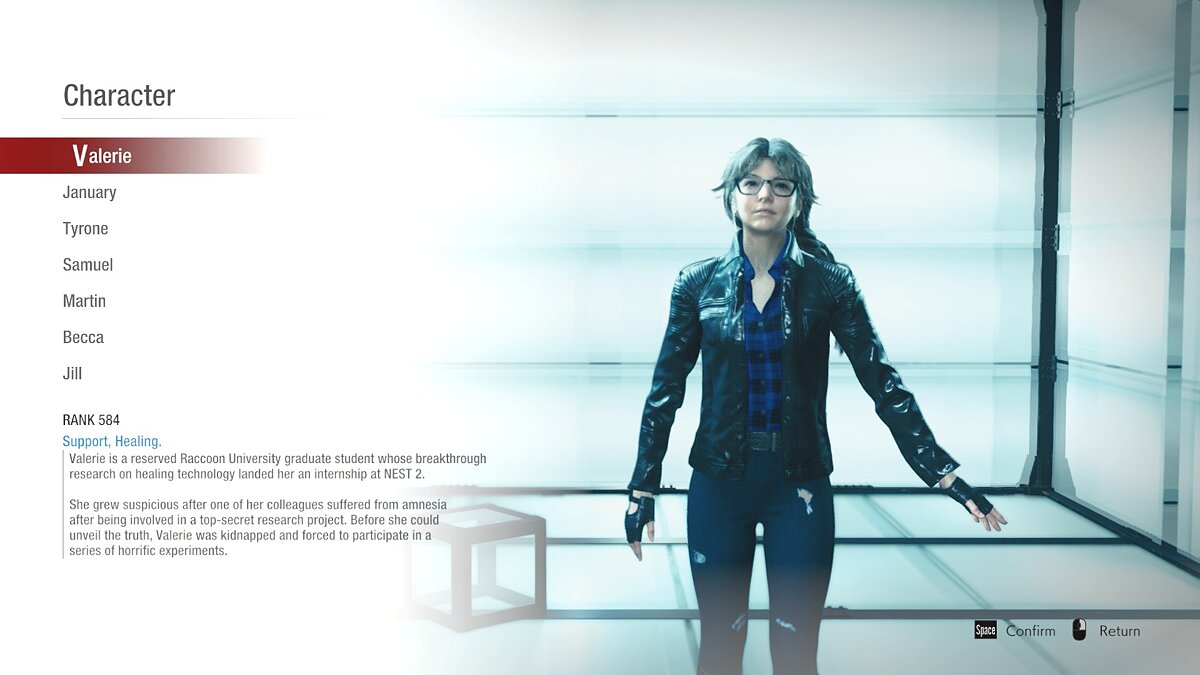 Resident Evil: Resistance — Современная Валери