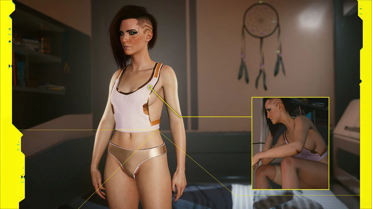 Cyberpunk 2077 — Женская майка с E3 2018
