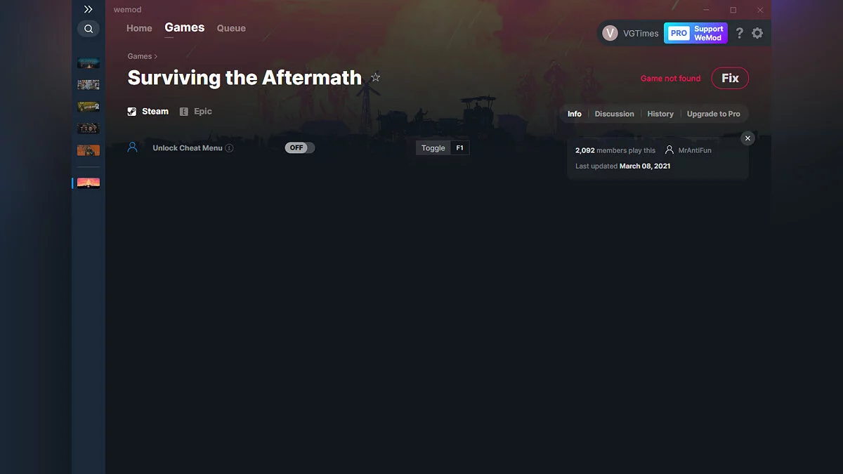 Surviving the Aftermath — Трейнер (+1) от 08.03.2021 [WeMod]