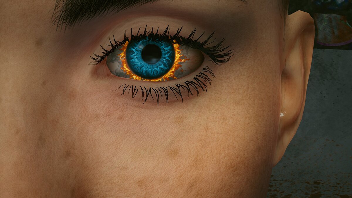 Cyberpunk 2077 — Цветные глазные белки