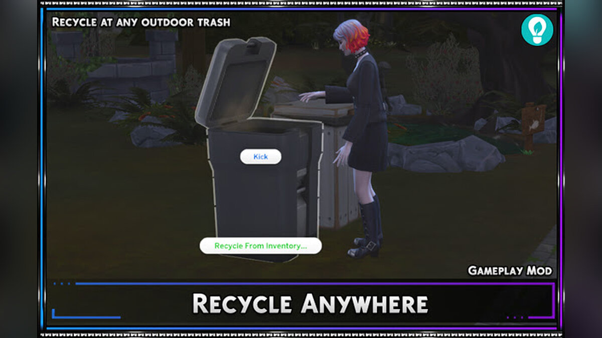 The Sims 4 — Переработка в любом мусорном баке