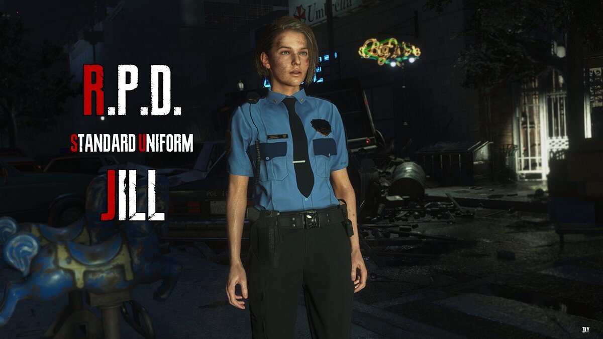 Resident Evil 3 — Джилл в стандартной полицейской униформе