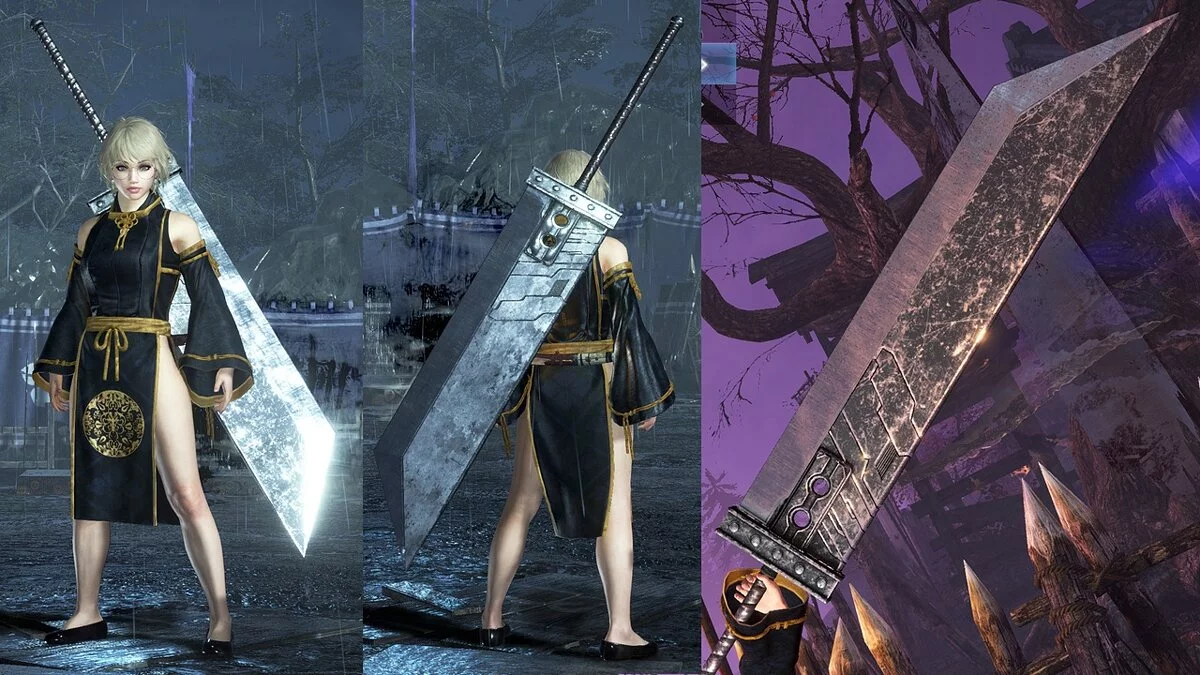 Nioh 2: Complete Edition — Большой меч из игры Final Fantasy 7