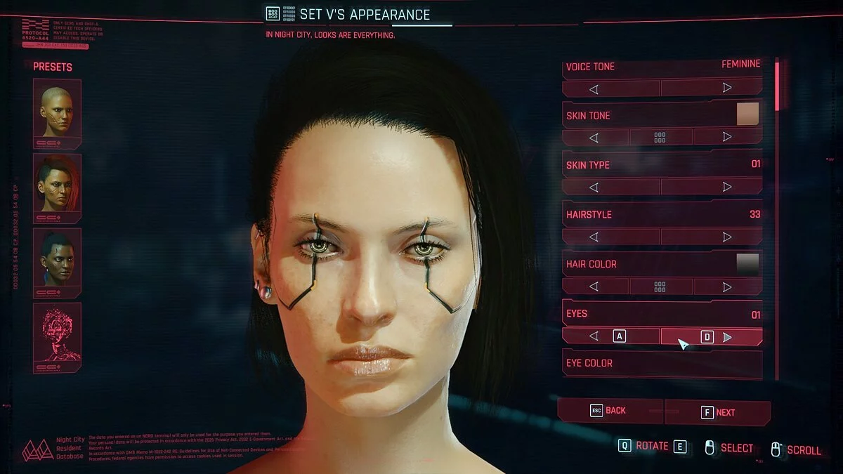 Cyberpunk 2077 — Лицо и тело в 4K