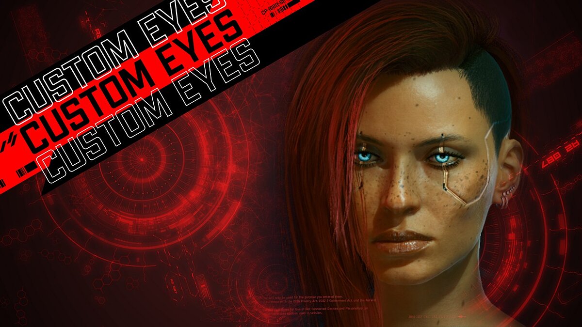 Cyberpunk 2077 — Пользовательские цвета глаз