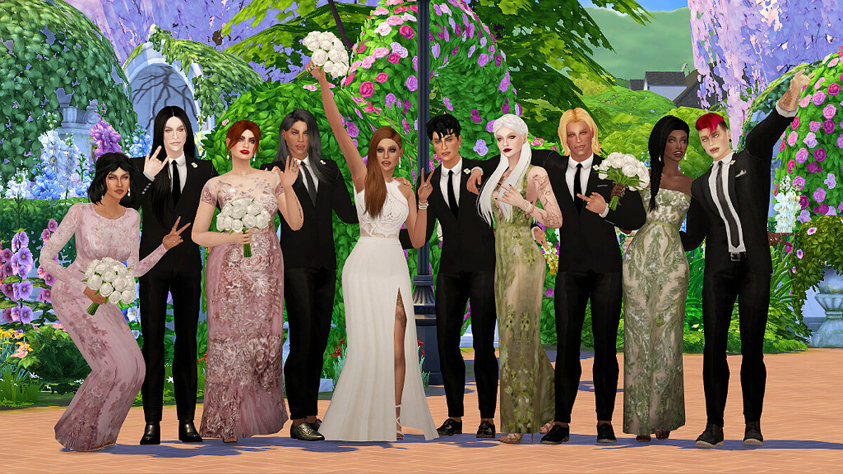 The Sims 4 — Позы для свадебной фотосессии