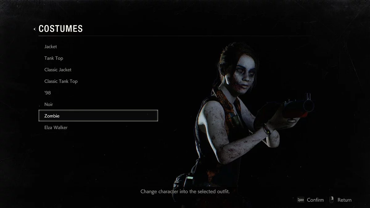 Resident Evil 2 — Клэр зомби