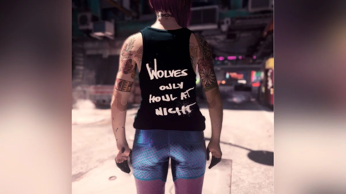 Cyberpunk 2077 — Женская футболка Moonlight