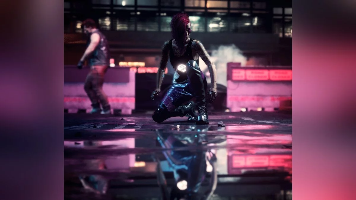 Cyberpunk 2077 — Женская футболка Moonlight