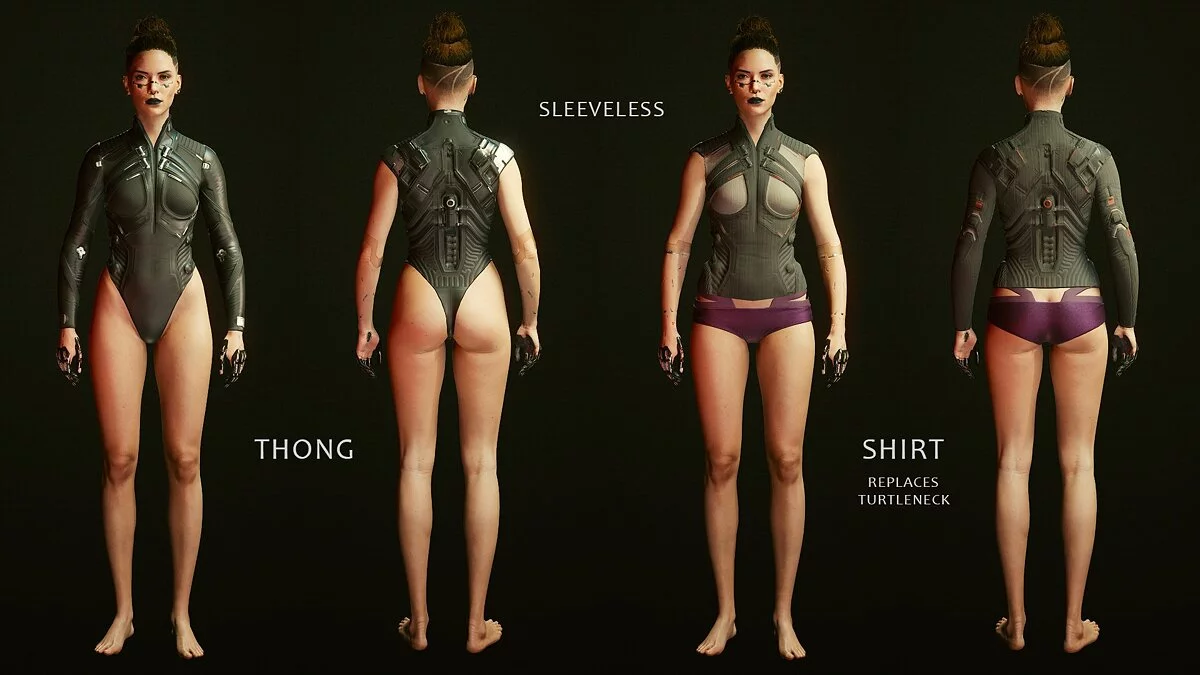 Cyberpunk 2077 — Костюм нетраннера с голыми ногами