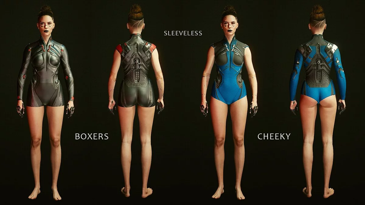 Cyberpunk 2077 — Костюм нетраннера с голыми ногами