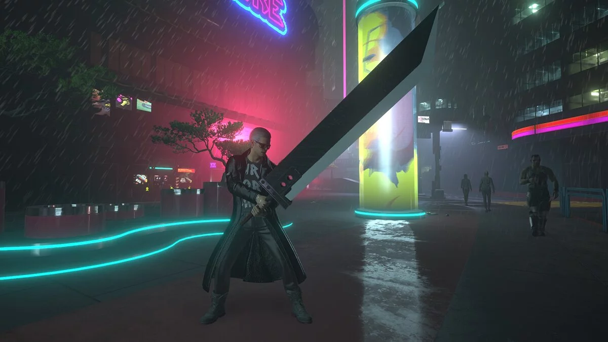 Cyberpunk 2077 — Меч из игры Final Fantasy 7