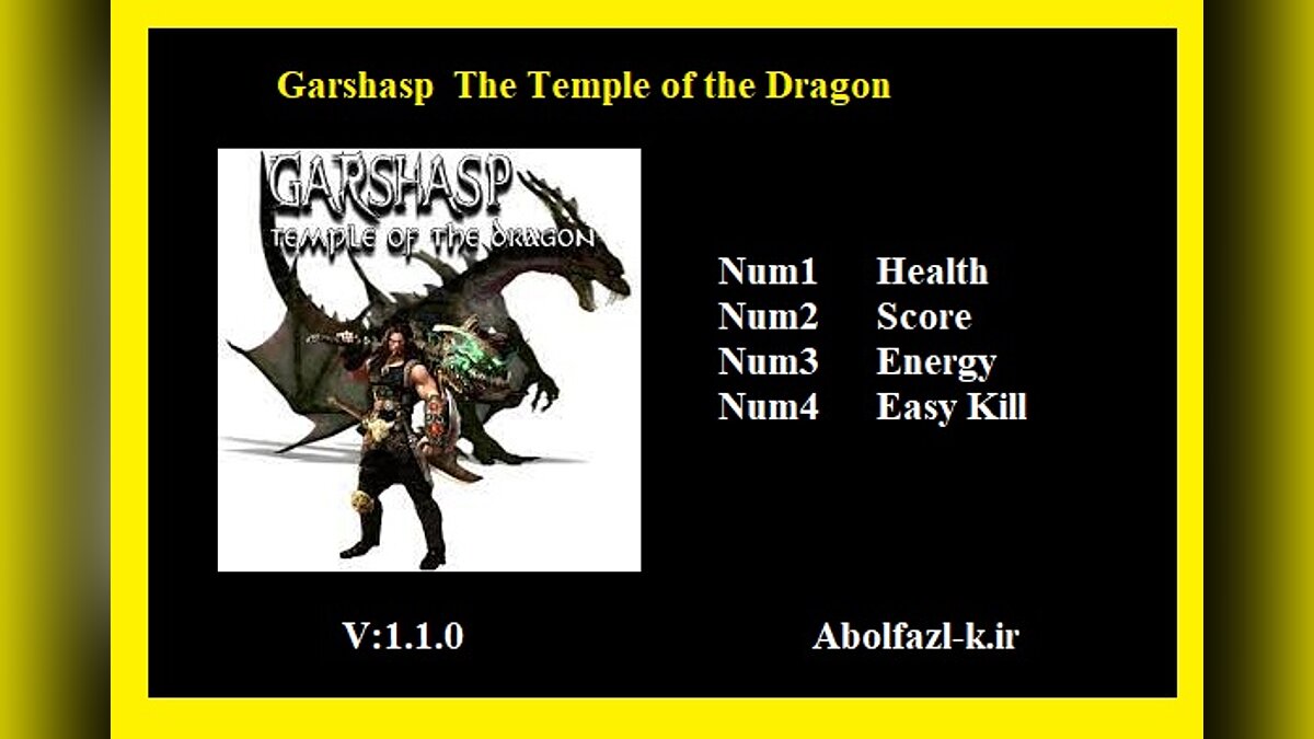 Garshasp: Temple of the Dragon — Трейнер (+4) [1.1.0]