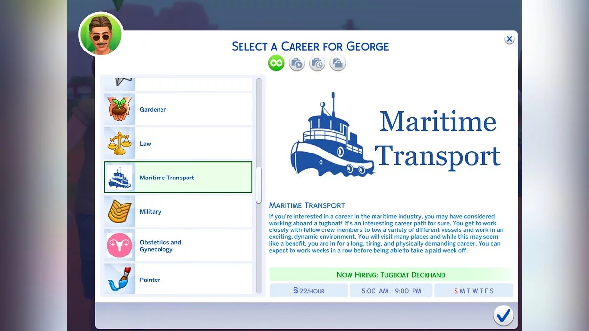 The Sims 4 — Карьера моряка