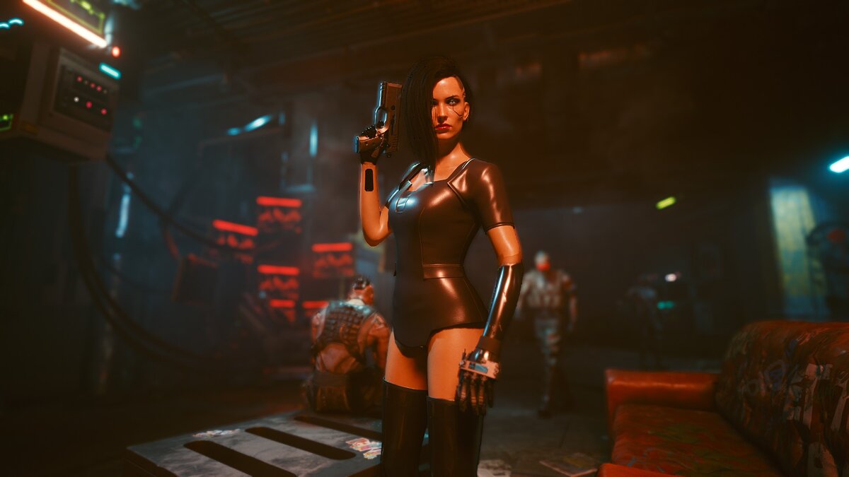 Cyberpunk 2077 — Сексуальный черный костюм