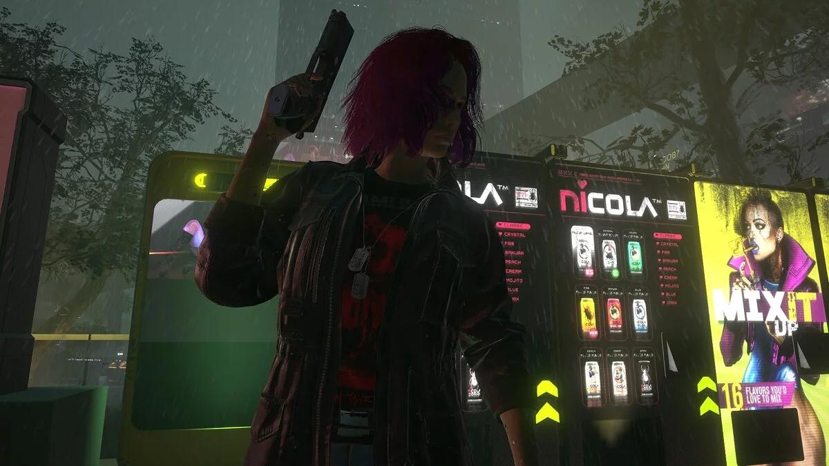 Cyberpunk 2077 — Жетоны поверх одежды