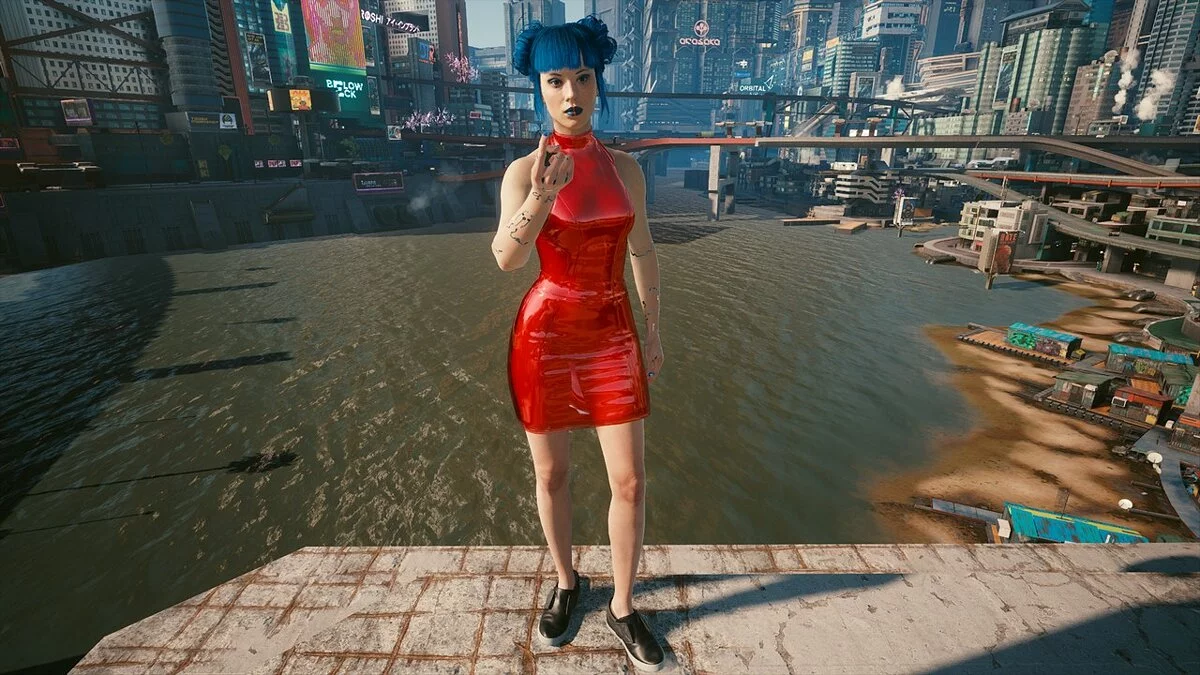 Cyberpunk 2077 — Платье Ханако разных цветов