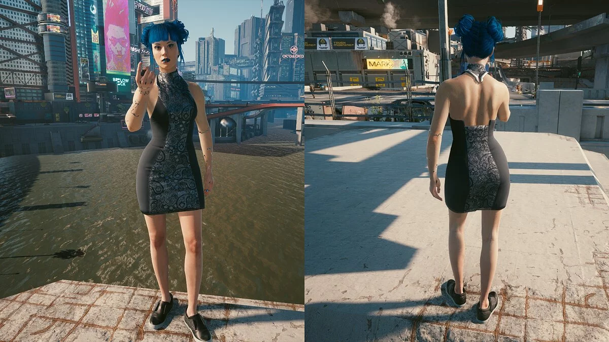 Cyberpunk 2077 — Платье Ханако разных цветов