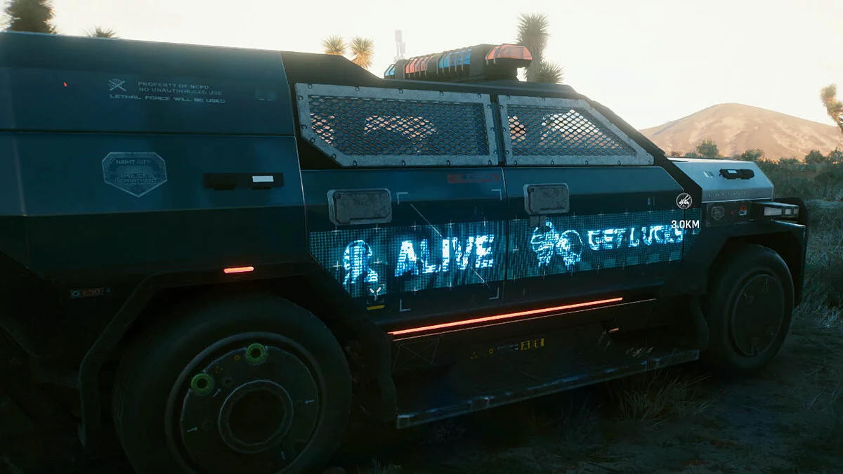 Cyberpunk 2077 — Daft Punk на полицейских машинах