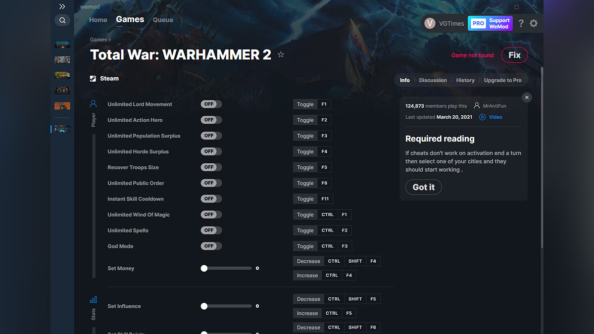 Total War: Warhammer 2 — Трейнер (+18) от 20.03.2021 [WeMod]