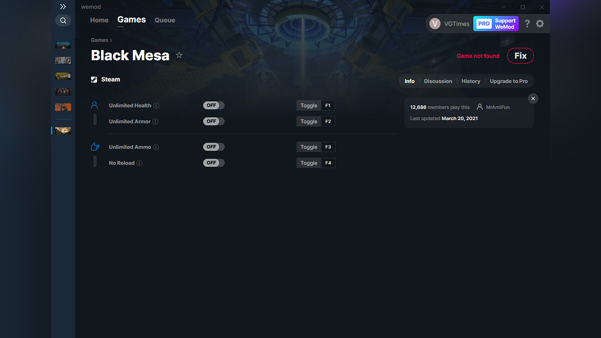 Black Mesa — Трейнер (+4) от 20.03.2021 [WeMod]