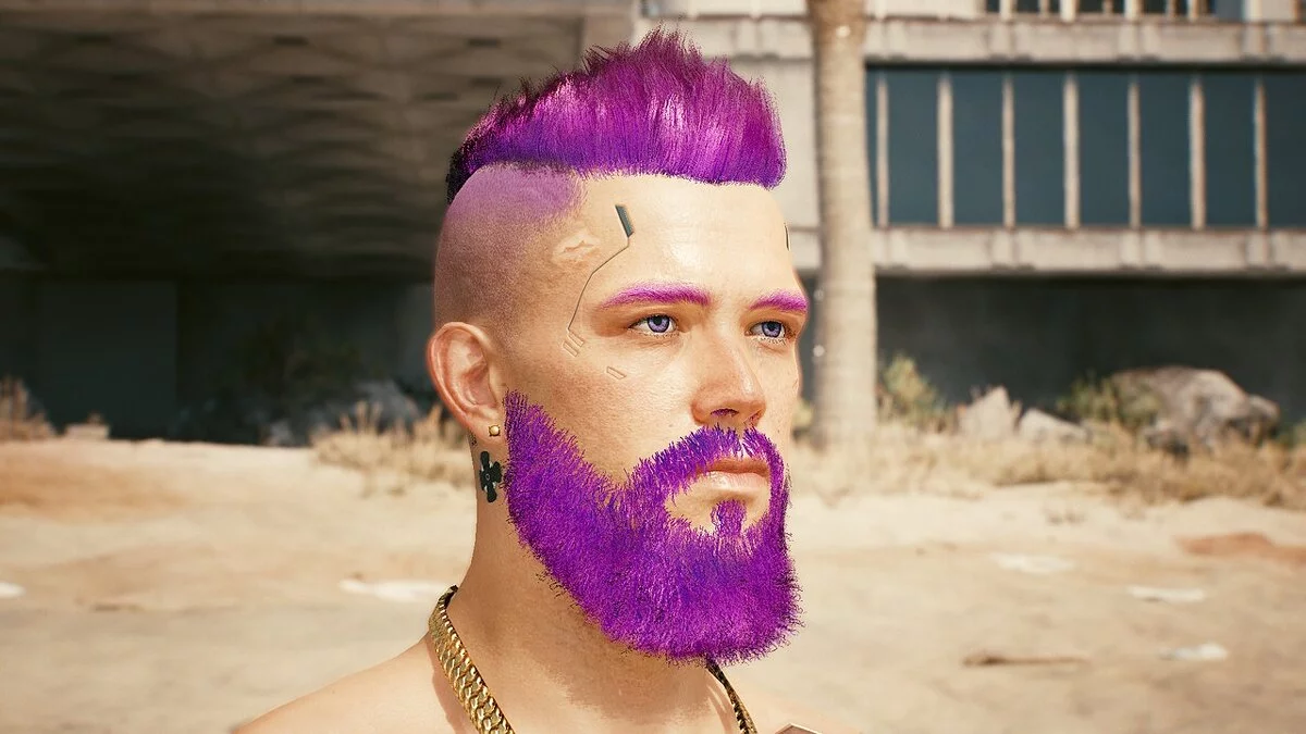 Cyberpunk 2077 — Шрам от пули на голове