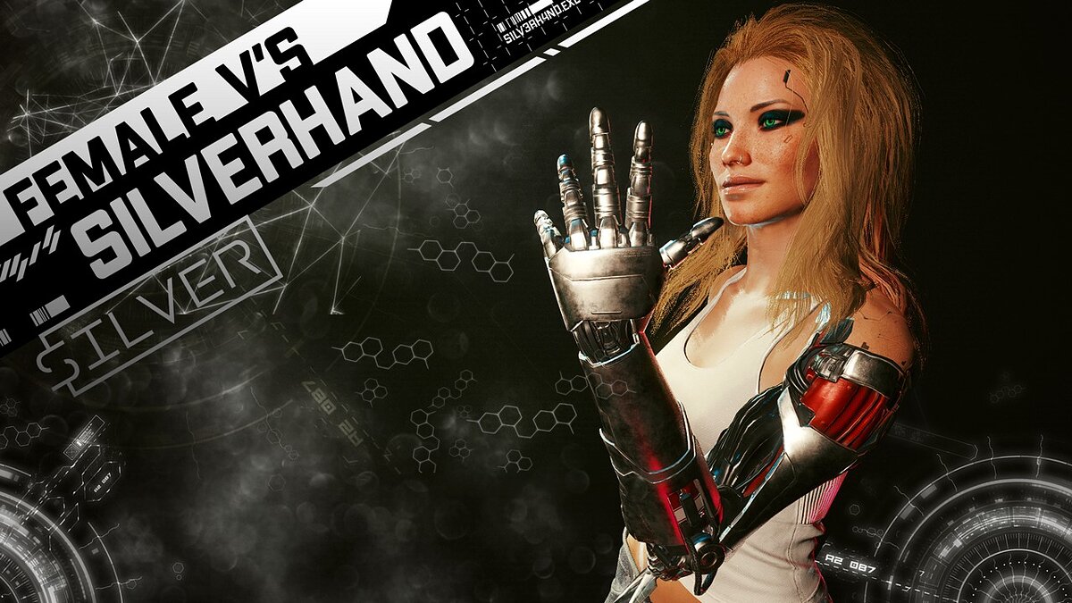 Cyberpunk 2077 — Женщина Ви с рукой Джонни