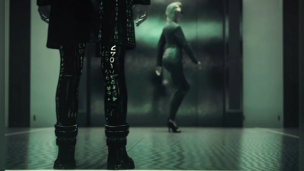 Cyberpunk 2077 — Анимированный матричный код