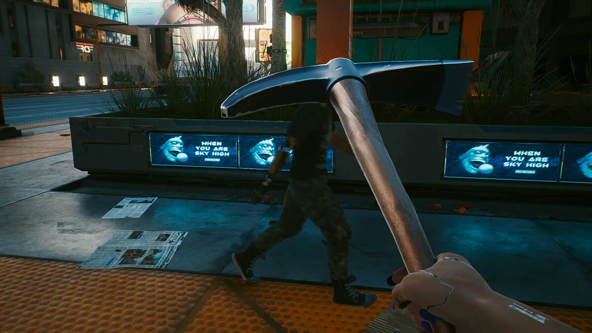 Cyberpunk 2077 — Кирка вместо катаны