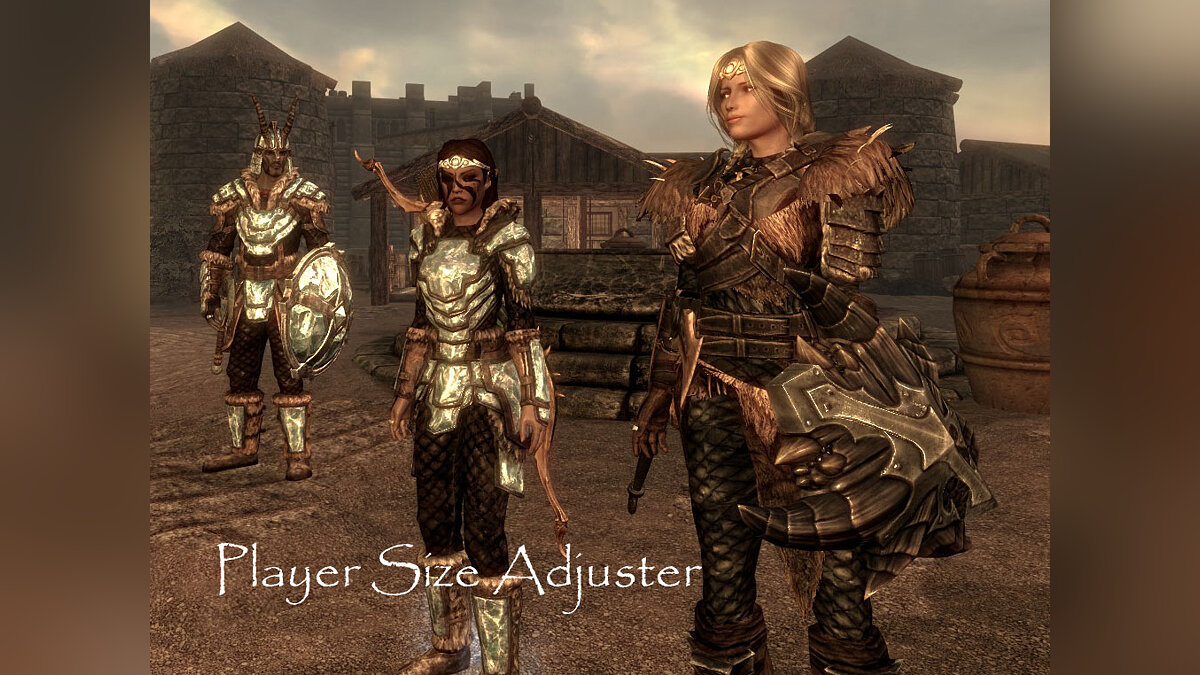 The Elder Scrolls 5: Skyrim Legendary Edition — Регулятор размера игрока