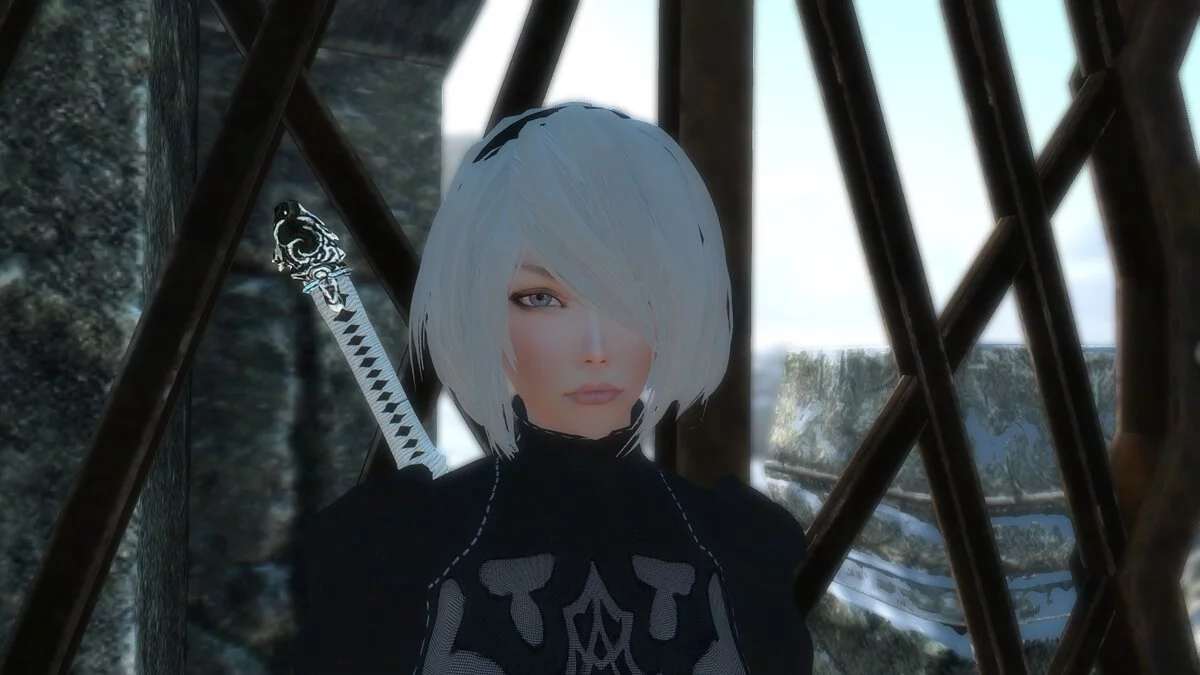 The Elder Scrolls 5: Skyrim Legendary Edition — Пресет андроида YoRHa No. 2 Type B из Nier: Automata