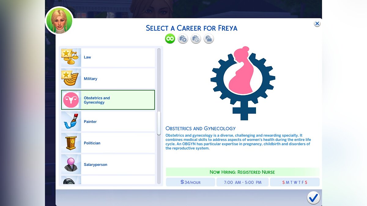 The Sims 4 — Карьера акушерства и гинекологии / Моды и скины
