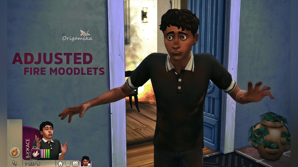 The Sims 4 — Эмоции страха при пожаре