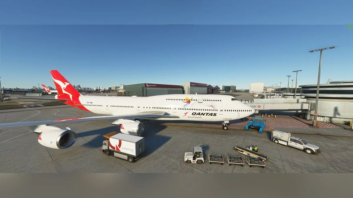 Microsoft Flight Simulator — Логотип компании Qantas