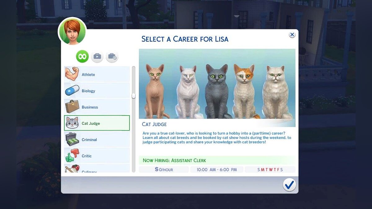 The Sims 4 — Карьера судьи кошек (17.03.2021)