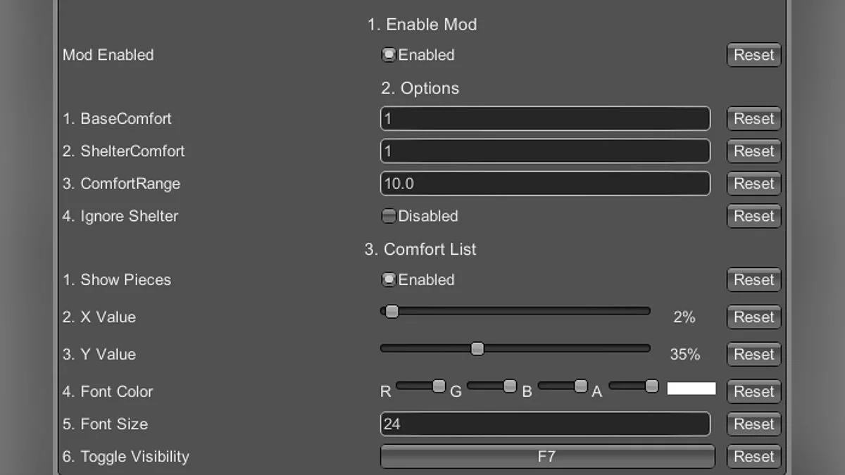 Valheim — Переработка расчета комфорта