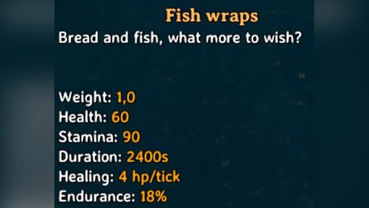 Valheim — Восстановление выносливости от еды