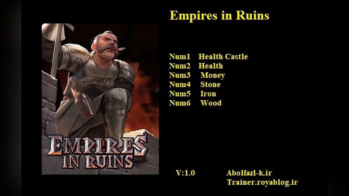Empires in Ruins — Трейнер (+6) [1.0]