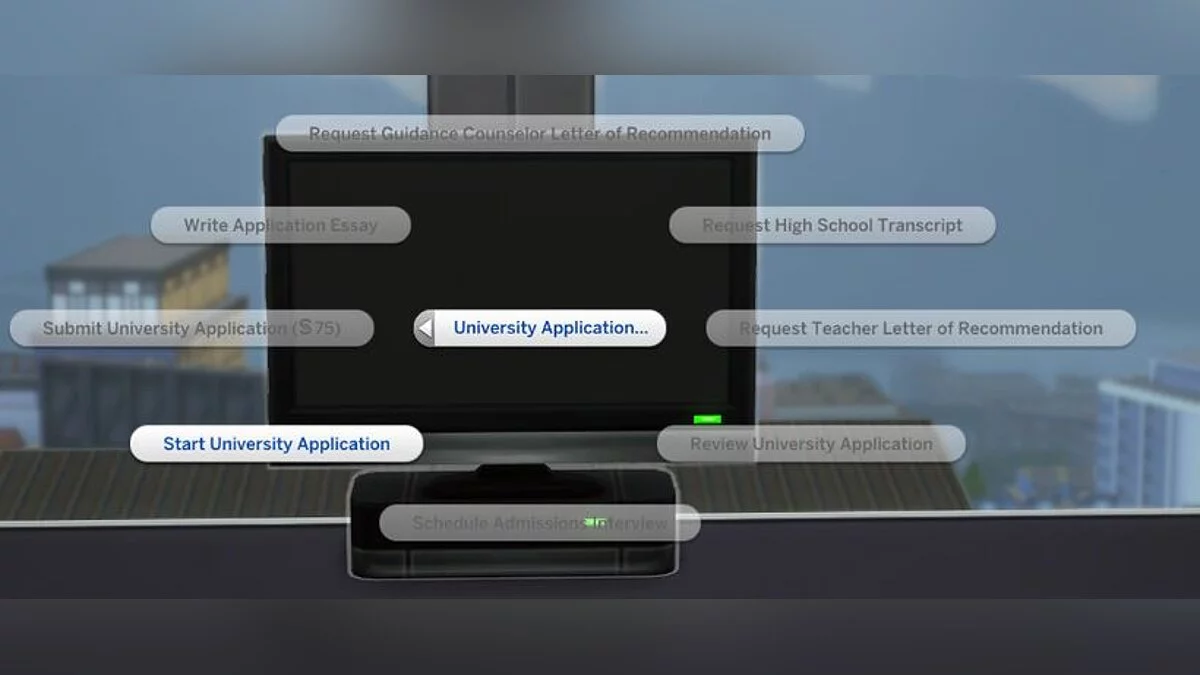 The Sims 4 — Улучшенная подача заявления на поступление в университет (24.03.2021)