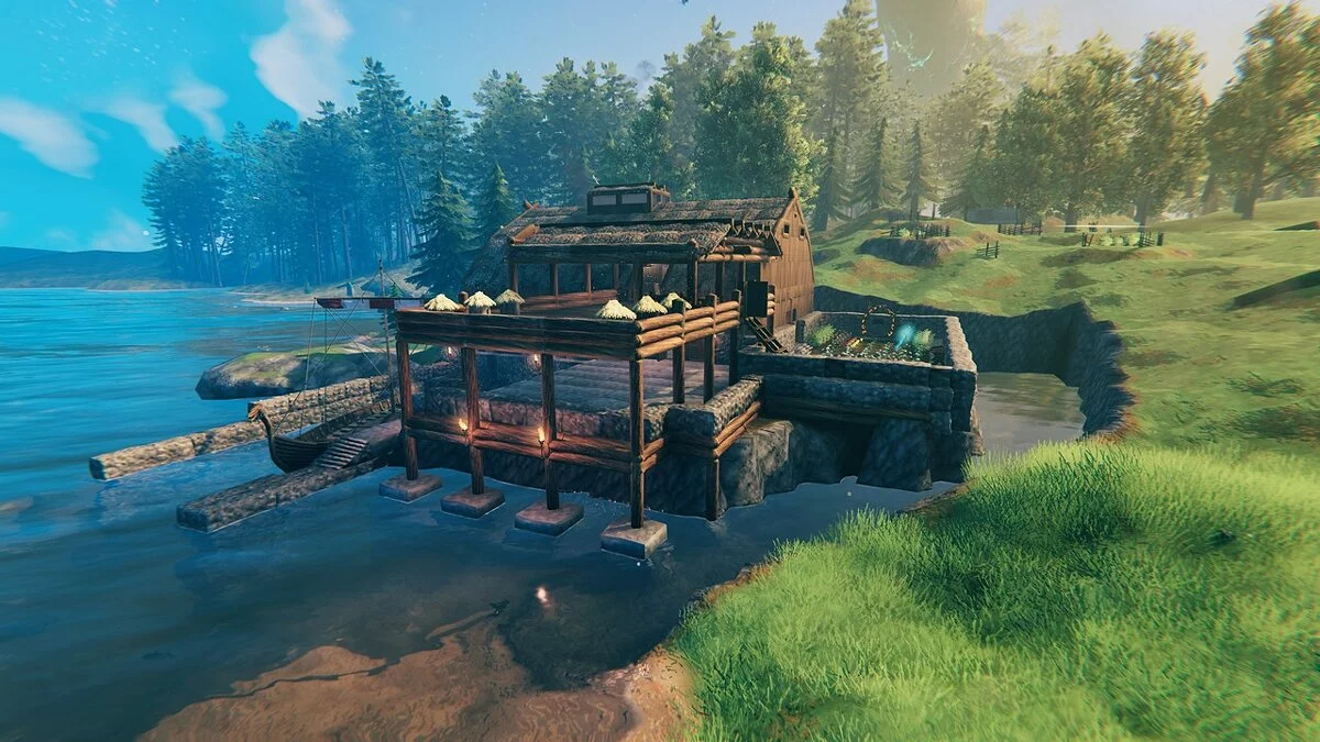 Valheim — Дом у озера