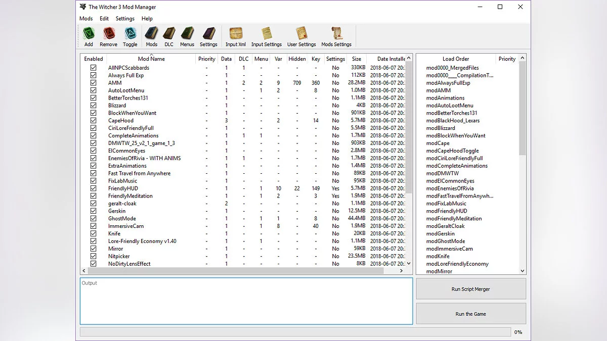 The Witcher 3: Wild Hunt - Complete Edition — The Witcher 3 Mod Manager - менеджер модов