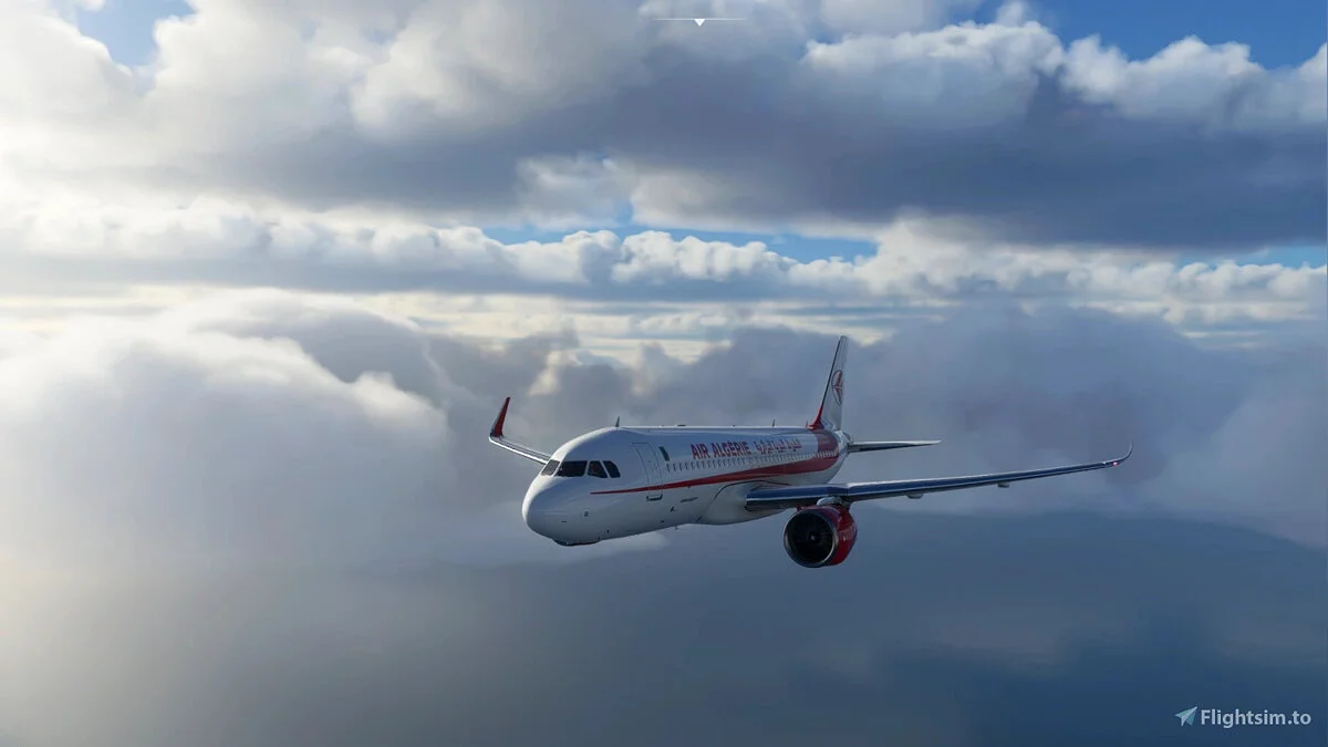 Microsoft Flight Simulator — Раскраска Air Algérie для самолета А320