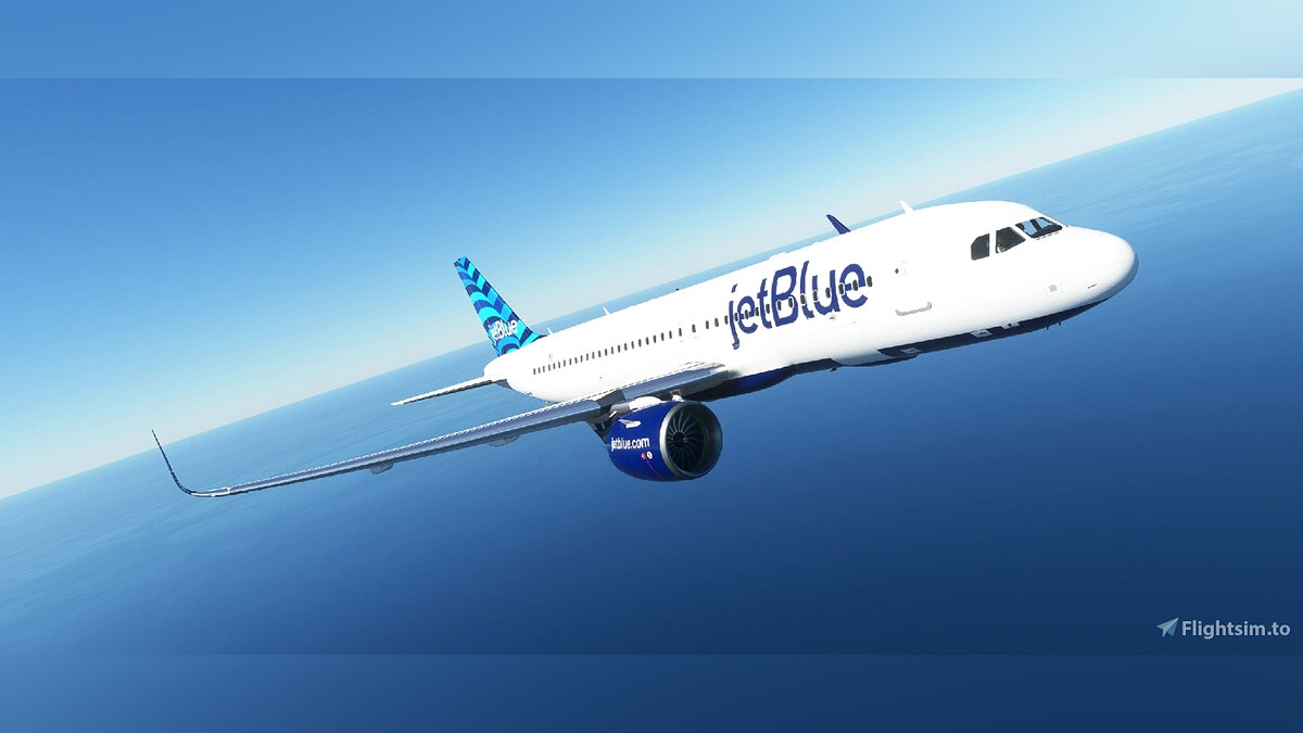 Microsoft Flight Simulator — Раскраска JetBlue для самолет А320