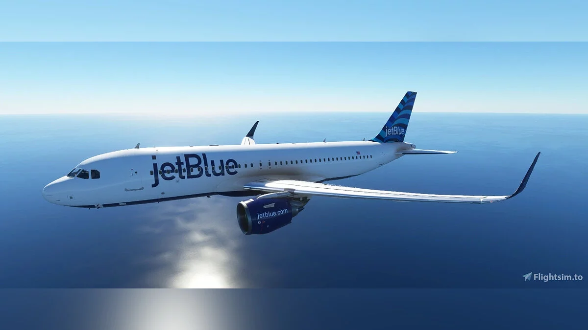 Microsoft Flight Simulator — Раскраска JetBlue для самолет А320
