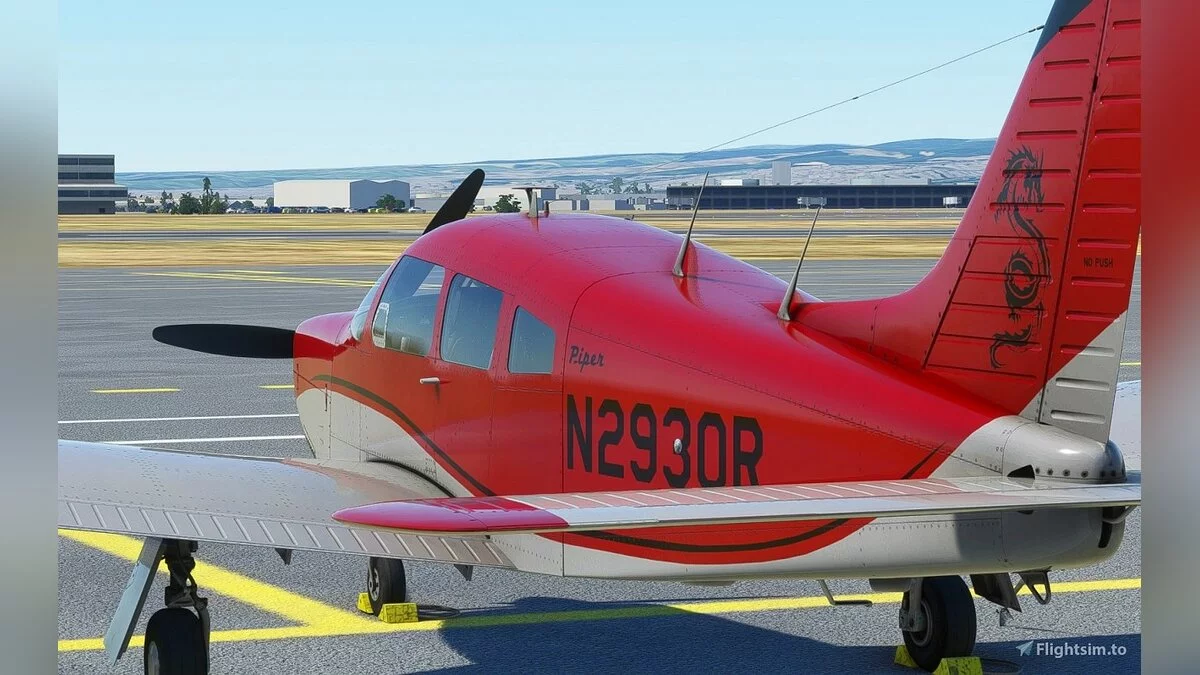 Microsoft Flight Simulator — Раскраска Piper Arrow 1969