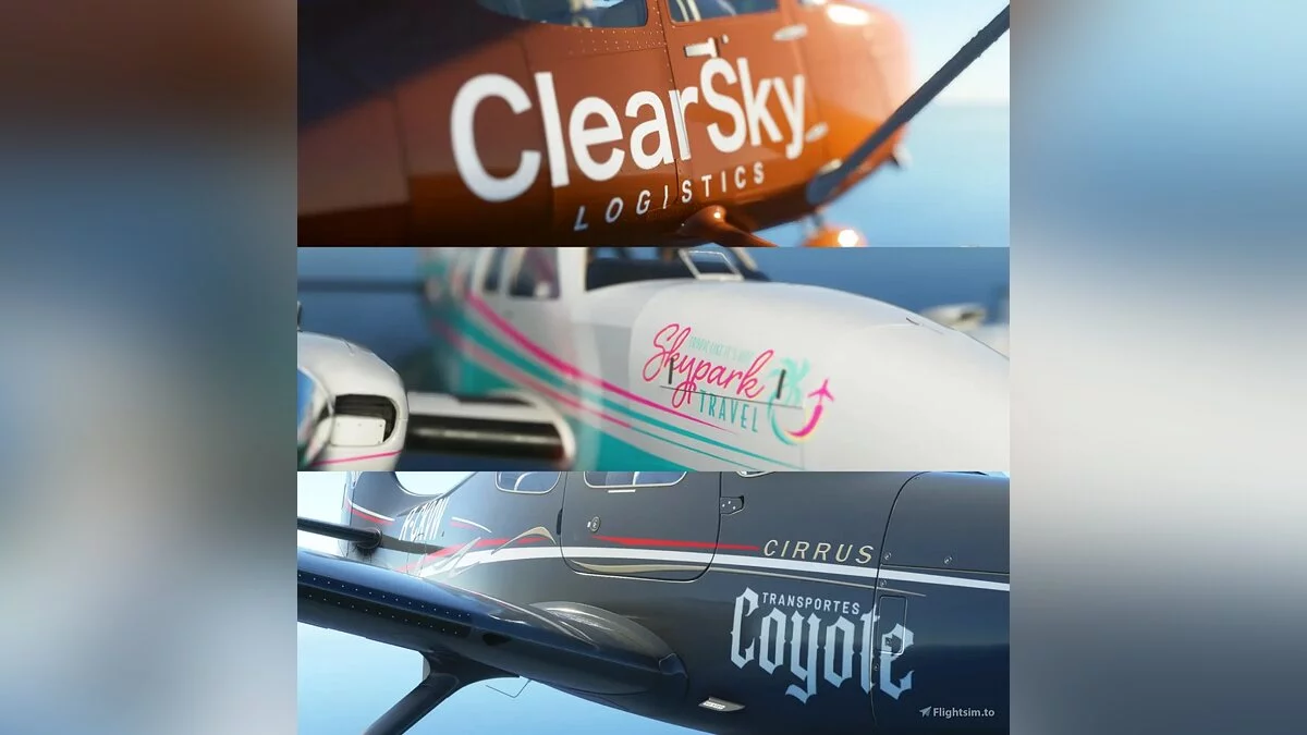 Microsoft Flight Simulator — Набор раскрасок Skypark
